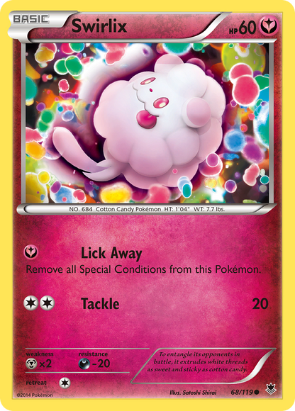 Swirlix 68/119 Common Phantom Forces Pokemon