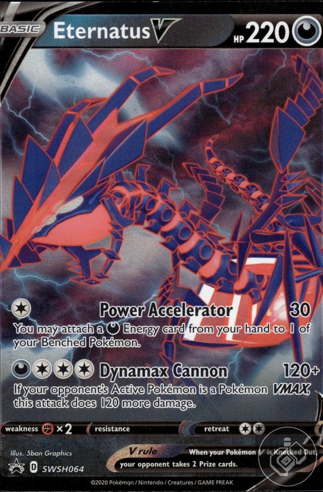 Eternatus V SWSH064 Holo Promo Sword & Shield Promo Pokemon