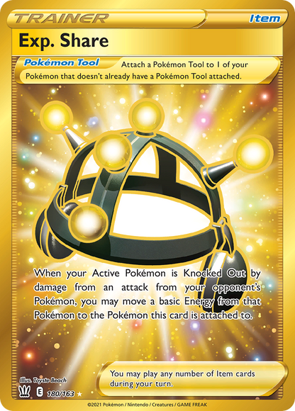 Exp. Share 180/163 Secret Rare Battle Styles Pokemon