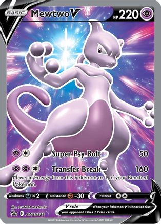 Mewtwo V SWSH229 Holo Promo Sword & Shield Promo Pokemon