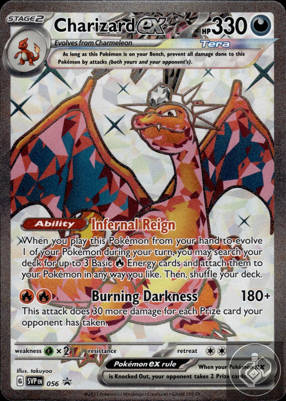 Charizard ex 056 Holo Promo Scarlet & Violet Promo Pokemon