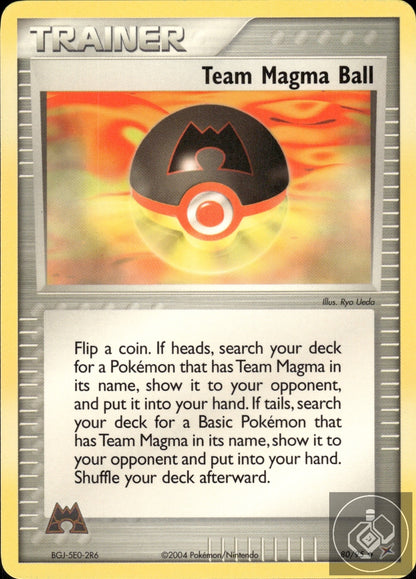 Team Magma Ball 80/95 Uncommon Team Magma vs Team Aqua Pokemon