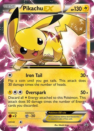 Pikachu EX XY84 Holo Promo XY Promo Pokemon