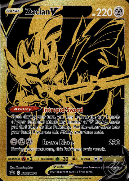 Zacian V SWSH076 Holo Promo Sword & Shield Promo Pokemon
