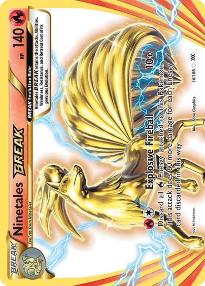 Ninetales BREAK 16/108 BREAK Rare Evolutions Pokemon