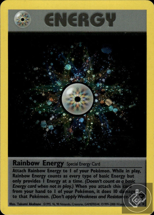 Rainbow Energy 17/82 Holo Rare Team Rocket Pokemon Unlimited Holo