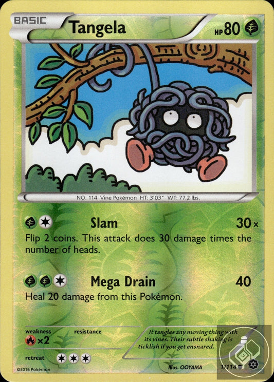 Tangela 1/114 Common Steam Siege Pokemon