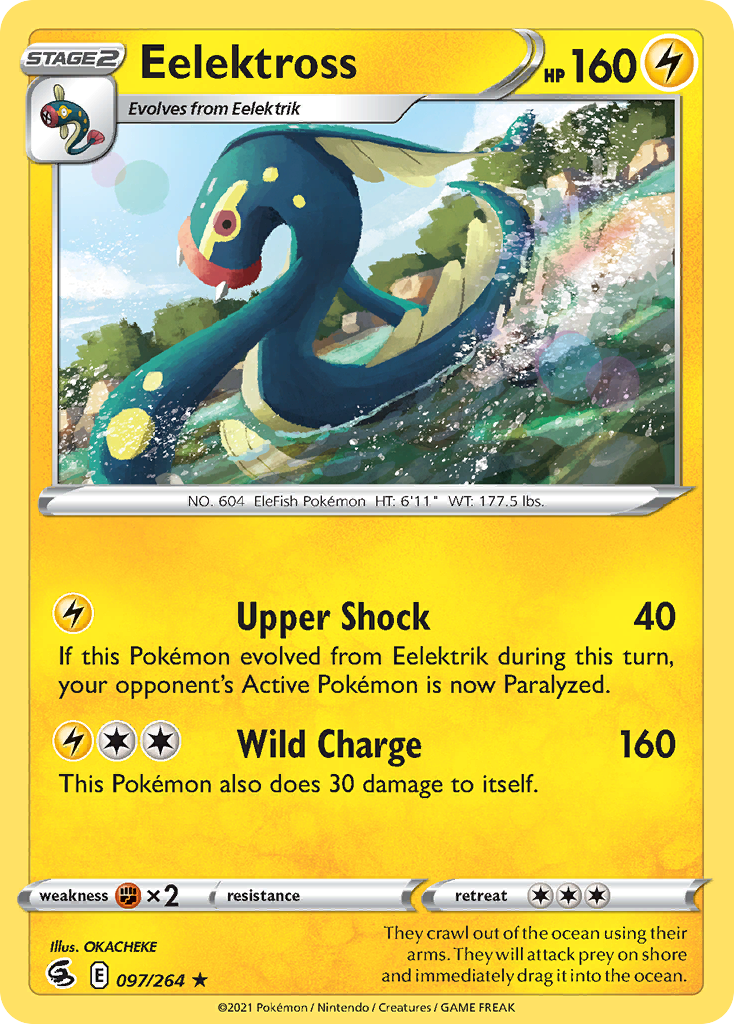 Eelektross 097/264 Rare Fusion Strike Pokemon Reverse Holo