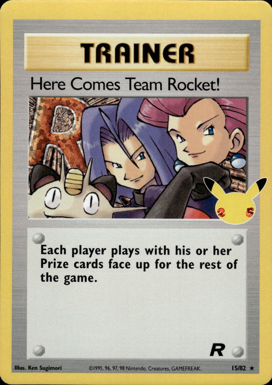Here Comes Team Rocket! 15/82 Holo Celebrations: Classic Collection Pokemon