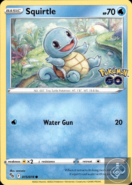 Squirtle 015/078 Common Pokemon GO Pokemon