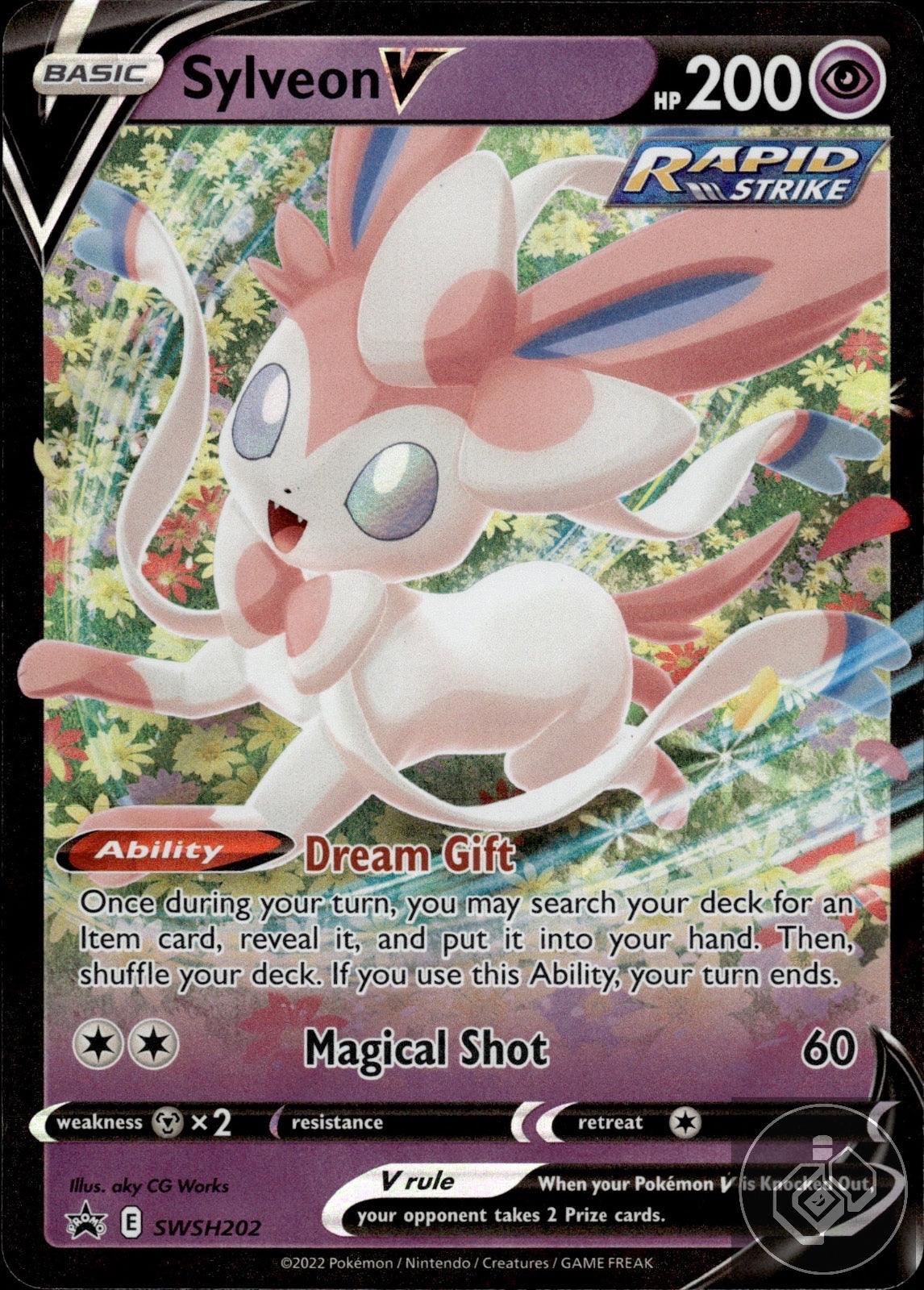 Sylveon V SWSH202 Holo Promo Sword & Shield Promo Pokemon
