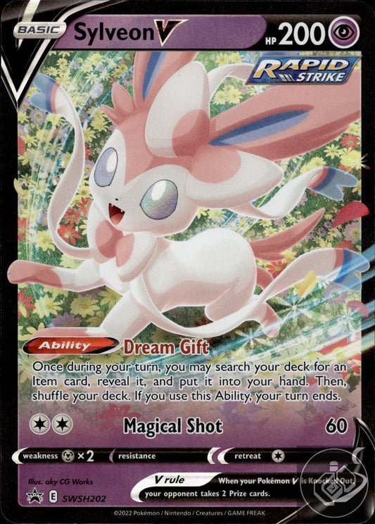 Sylveon V SWSH202 Holo Promo Sword & Shield Promo Pokemon
