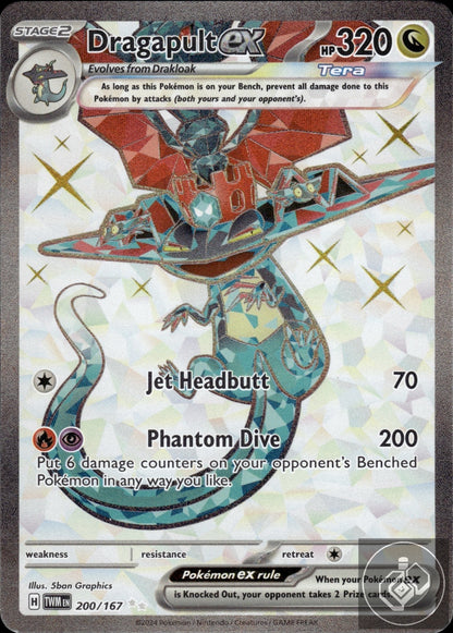 Dragapult ex 200/167 Ultra Rare Twilight Masquerade Pokemon