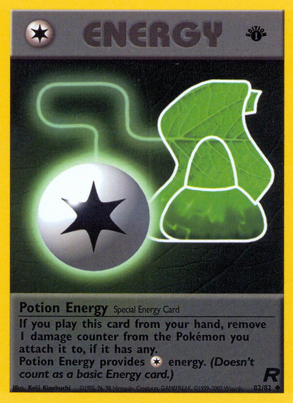 Potion Energy 82/82 Uncommon Team Rocket Pokemon 1st Edition