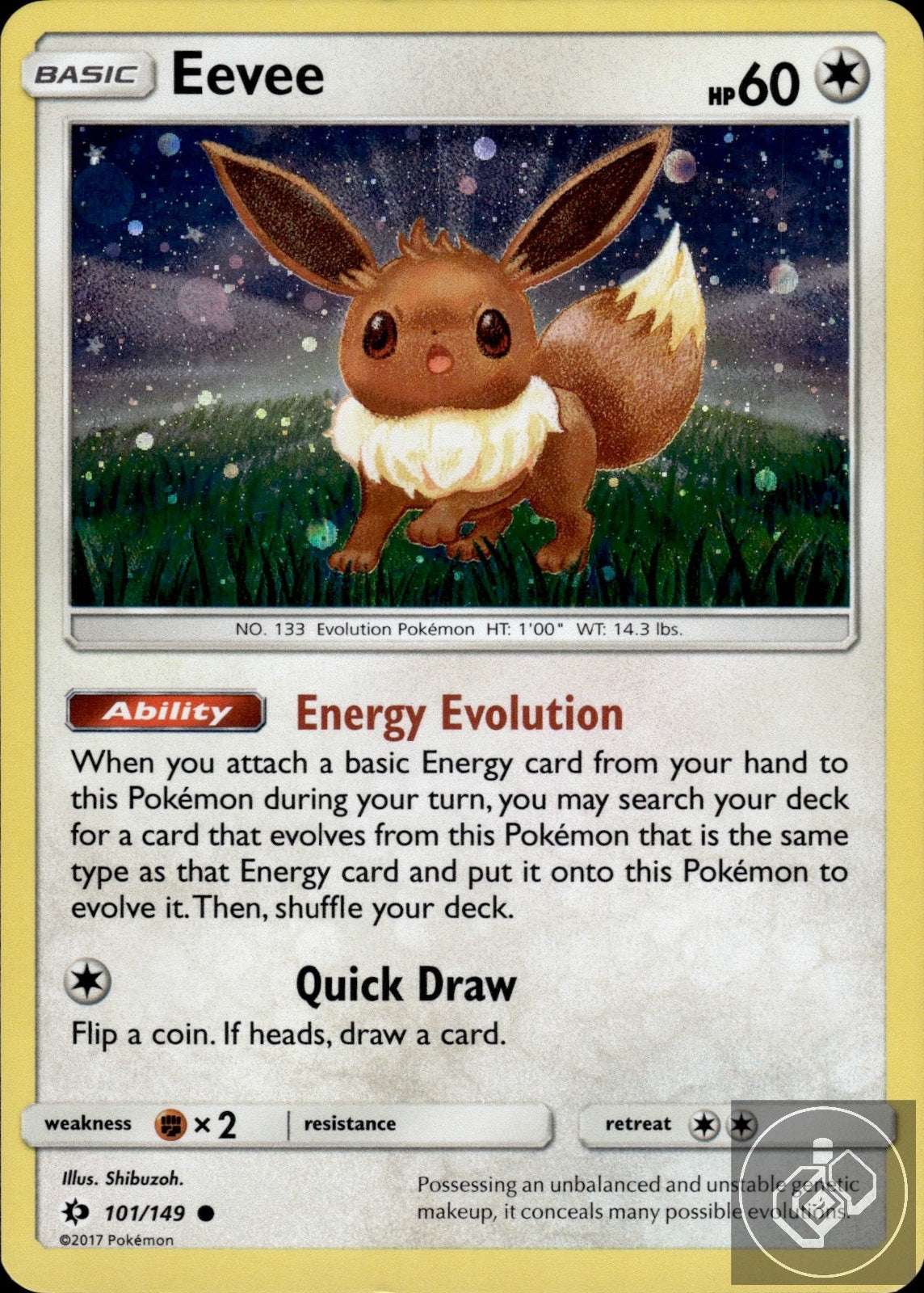 Eevee 101/149 Holo Promo Miscellaneous Cards & Products Pokemon
