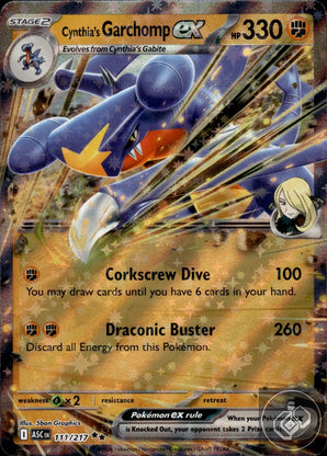 Cynthia's Garchomp ex 111/217 Double Rare Ascended Heroes Pokemon