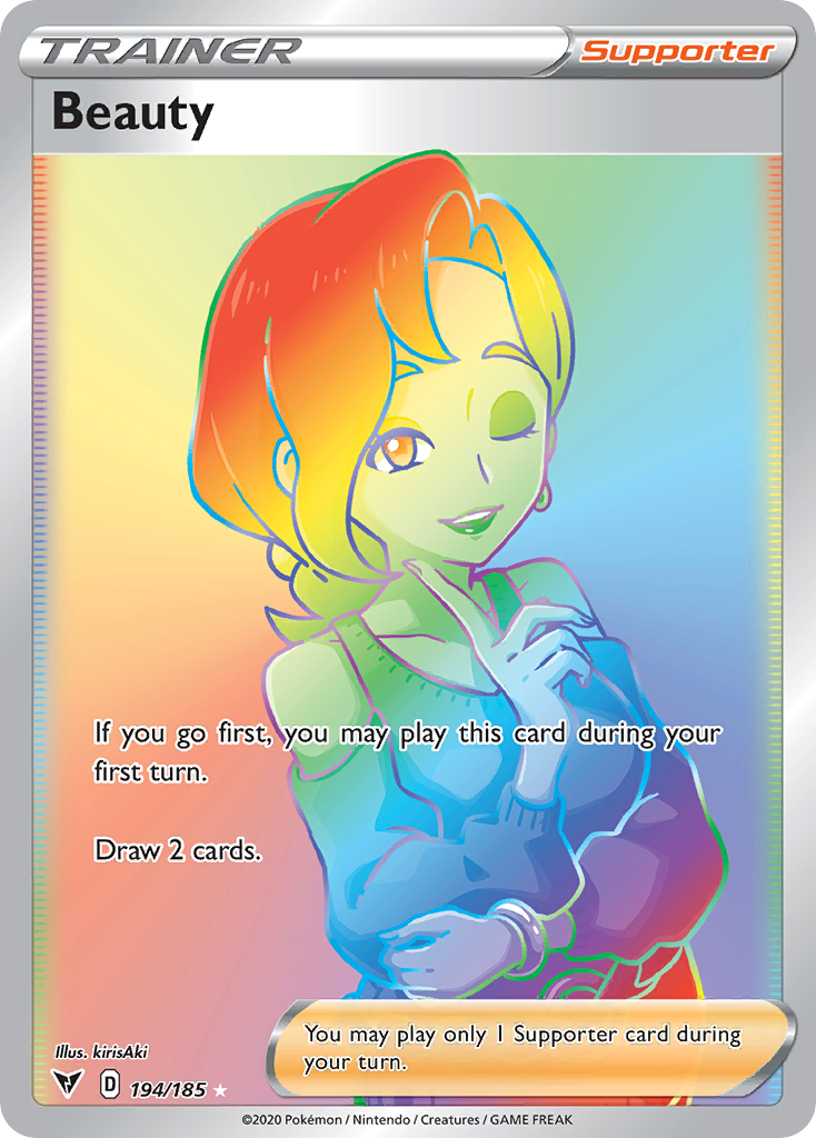 Beauty 194/185 Rainbow Rare Vivid Voltage Pokemon