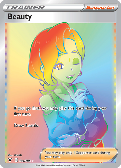 Beauty 194/185 Rainbow Rare Vivid Voltage Pokemon