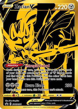 Zacian V SWSH076 Holo Promo Sword & Shield Promo Pokemon