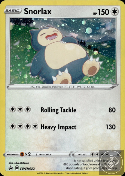Snorlax 140/202 Rare Sword & Shield Pokemon