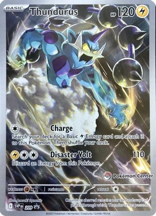 Thundurus (Pokemon Center Exclusive) 209 Holo Scarlet & Violet Promo Pokemon
