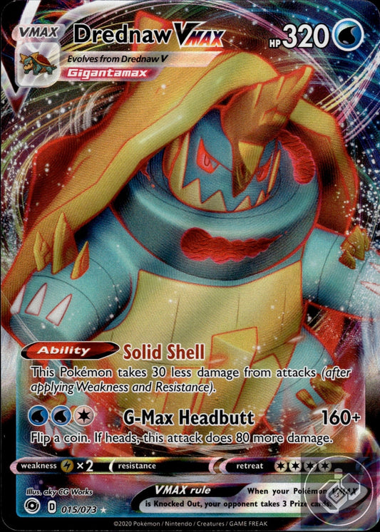 Drednaw VMAX 015/073 Holo VMAX Rare Champion's Path Pokemon