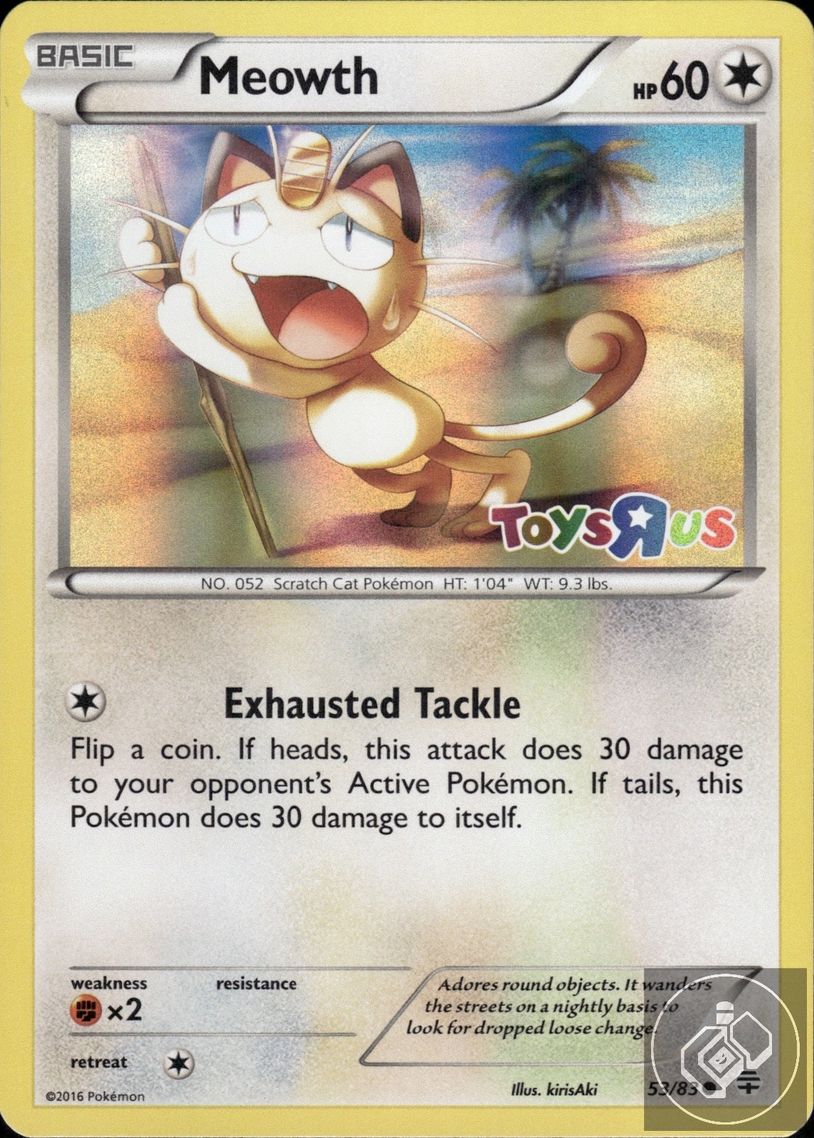 Meowth 053/083 Holo Promo Miscellaneous Cards & Products Pokemon Holo