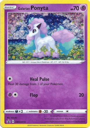Galarian Ponyta SWSH013 Holo Promo Miscellaneous Cards & Products Pokemon Holo