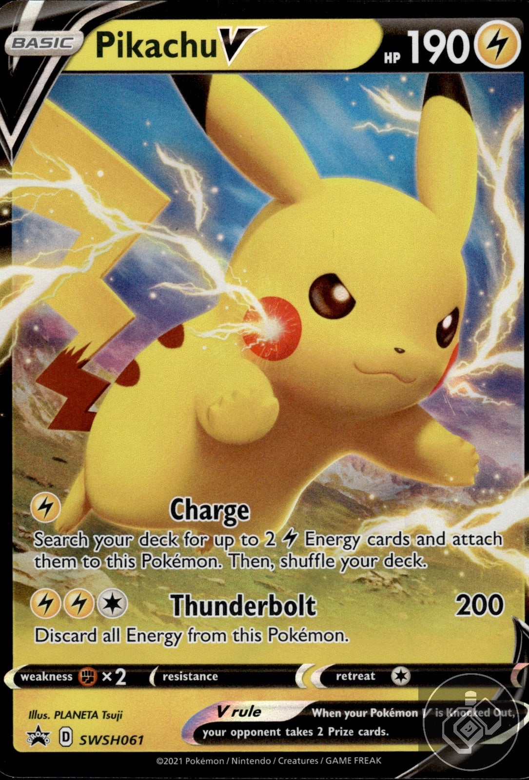 Pikachu V SWSH061 Holo Promo Sword & Shield Promo Pokemon