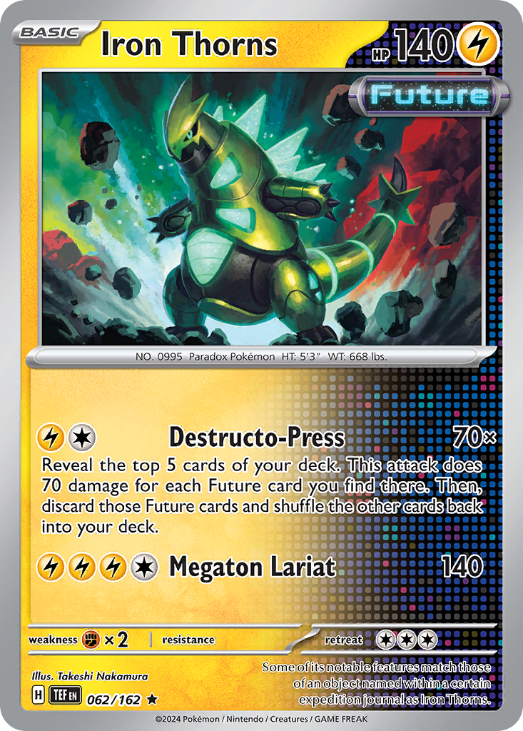 Iron Thorns 062/162 Rare Temporal Forces Pokemon Holo