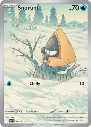 Snorunt 227/217 Illustration Rare Ascended Heroes Pokemon