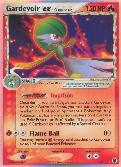 Gardevoir ex 93/101 Holo EX Rare Dragon Frontiers Pokemon