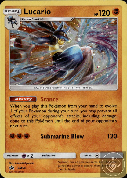 Lucario - SM54 Holo Promo Sun & Moon Promo Pokemon Holo