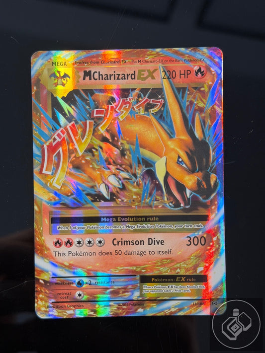 M Charizard EX 13/108 Holo EX Rare Evolutions Pokemon