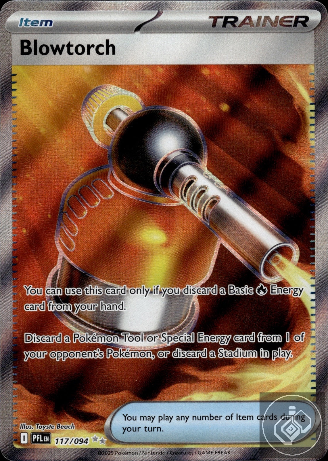 Blowtorch 117/094 Ultra Rare Phantasmal Flames Pokemon