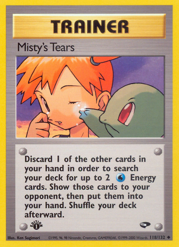 Misty's Tears 118/132 Uncommon Gym Challenge Pokemon Unlimited