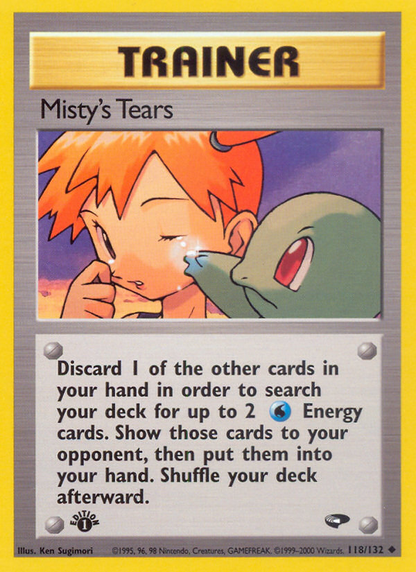 Misty's Tears 118/132 Uncommon Gym Challenge Pokemon Unlimited