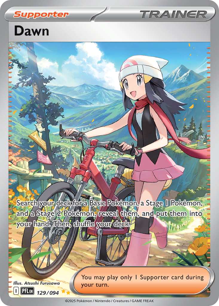 Dawn 129/094 Special Illustration Rare Phantasmal Flames Pokemon