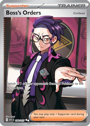 Boss's Orders [Corbeau] 256/217 Ultra Rare Ascended Heroes Pokemon