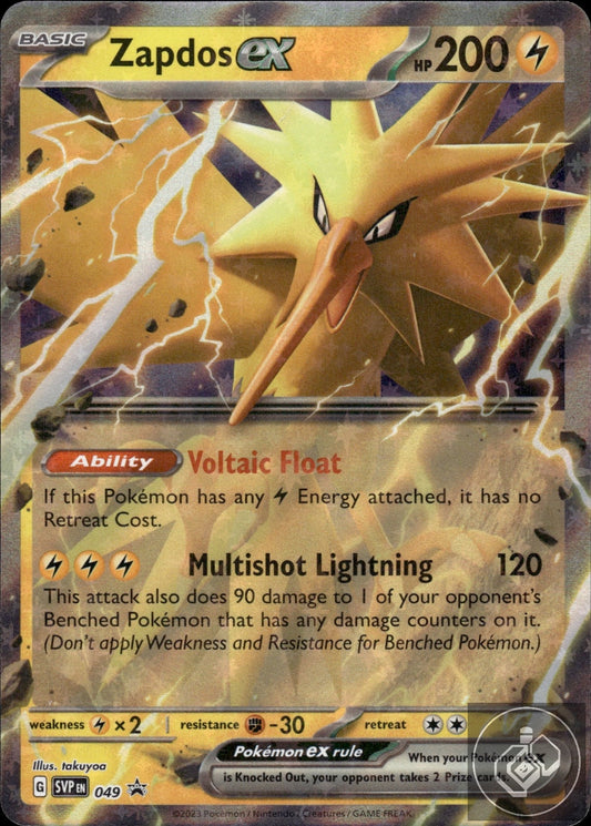Zapdos ex 049 Holo Promo Scarlet & Violet Promo Pokemon