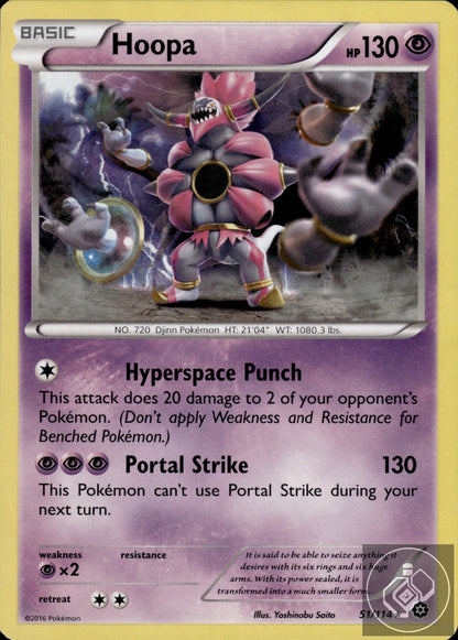 Hoopa 51/114 Rare Steam Siege Pokemon