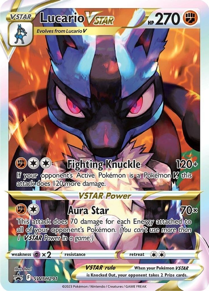 Lucario VSTAR SWSH291 Holo Promo Sword & Shield Promo Pokemon