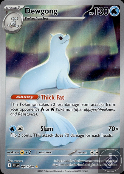 Dewgong 097/094 Illustration Rare Phantasmal Flames Pokemon
