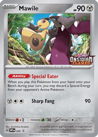 Mawile (Prerelease) 039 Holo Promo Scarlet & Violet Promo Pokemon