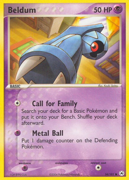 Beldum 54/101 Common Hidden Legends Pokemon