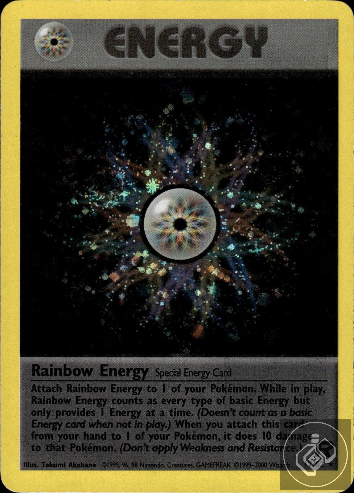 Rainbow Energy 17/82 Holo Rare Team Rocket Pokemon Unlimited Holo