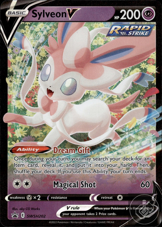 Sylveon V SWSH202 Holo Promo Sword & Shield Promo Pokemon