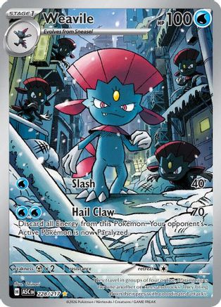 Weavile 228/217 Illustration Rare Ascended Heroes Pokemon