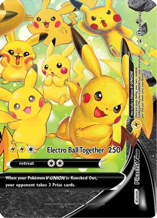 Pikachu V-Union SWSH142 Holo Promo Sword & Shield Promo Pokemon