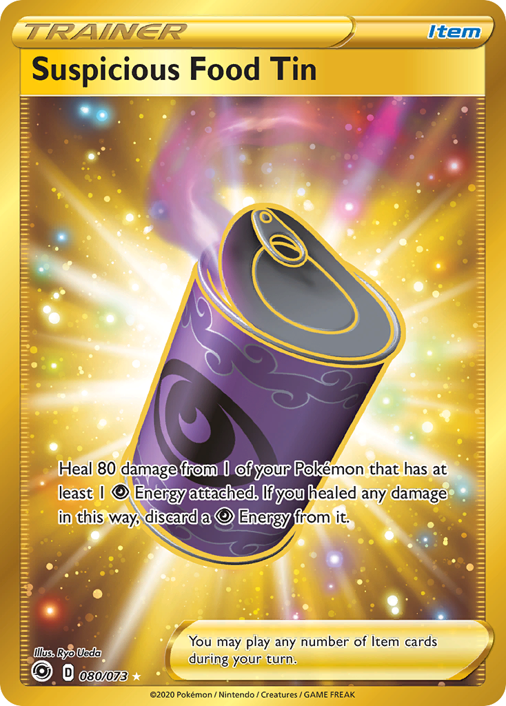 Suspicious Food Tin 080/073 Secret Rare Champion's Path Pokemon